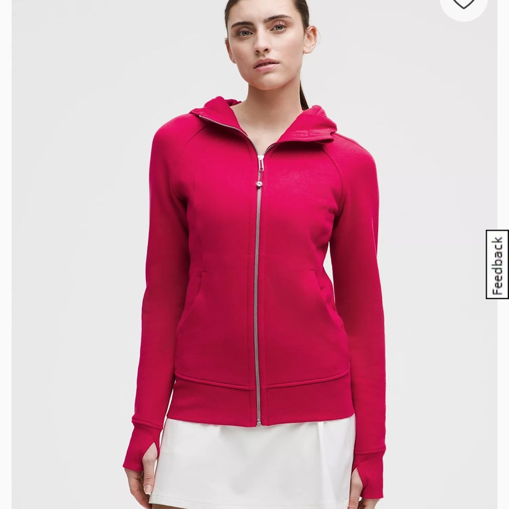 New With Tags - Lululemon Women's Full  Zip Hoodie in pink dragonfruit